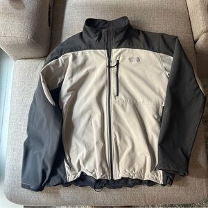 The North Face Men's Grey and White Jacket
